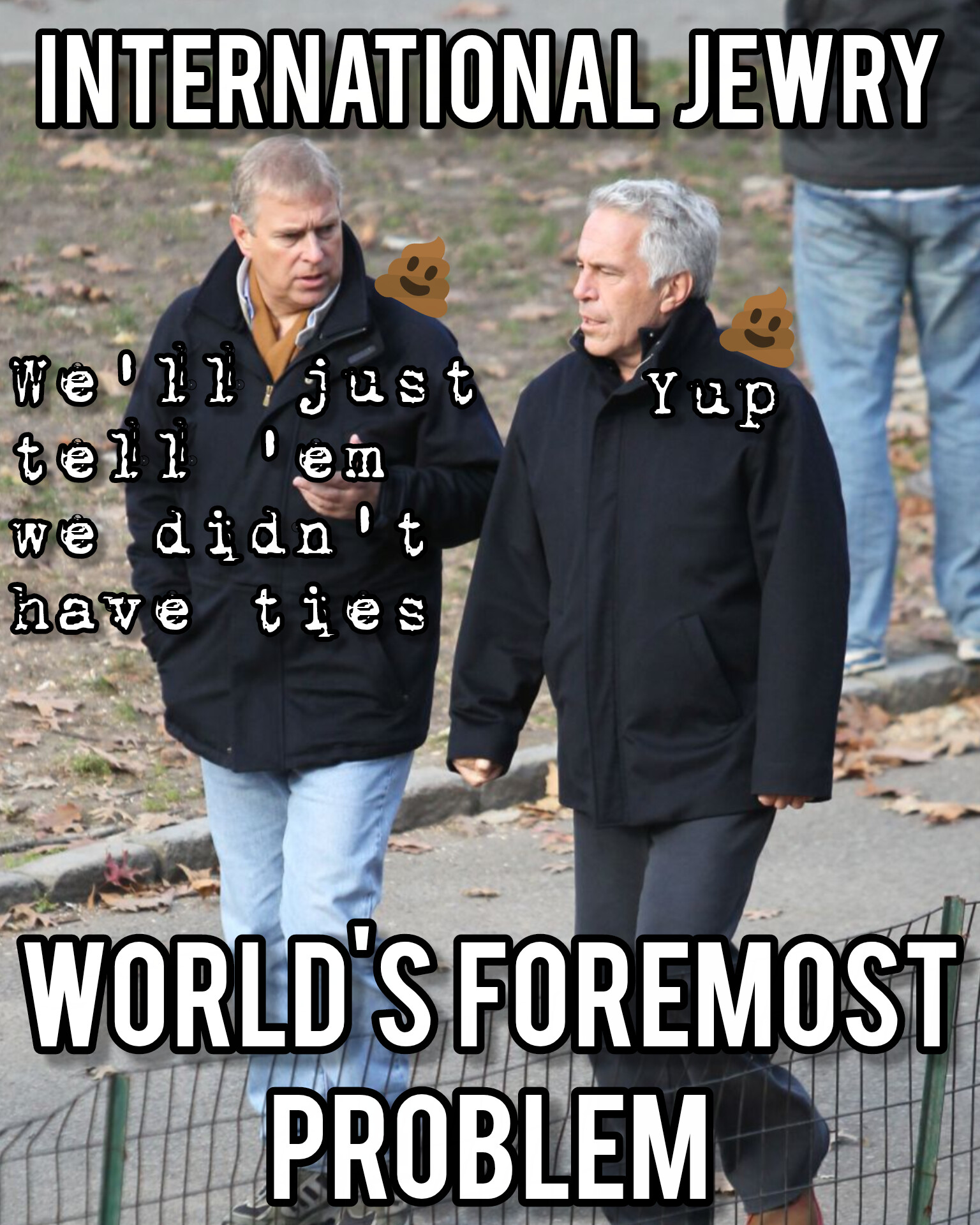 Prince Andrew with Jeffrey Epstein, but everybody is "innocent" and nothing happened