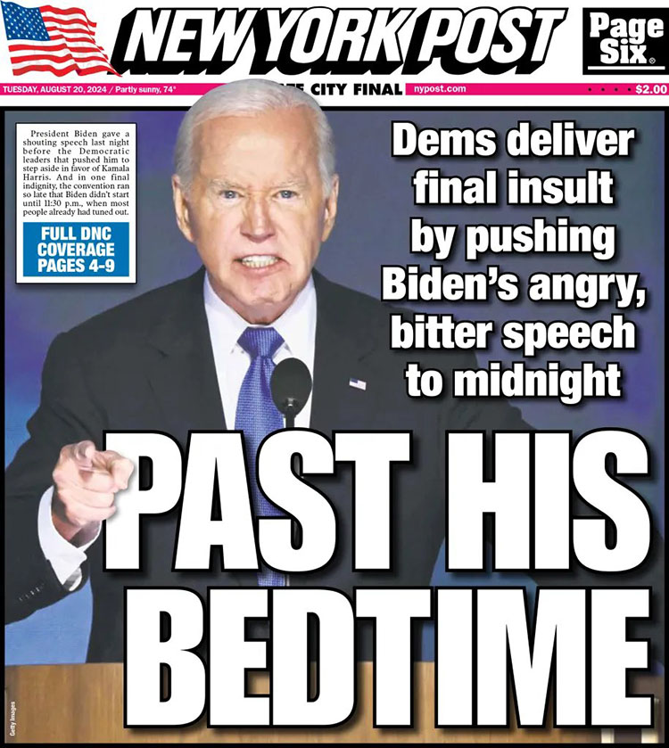 2024 Democratic National Convention Freak Show Joe Biden bum loser commie