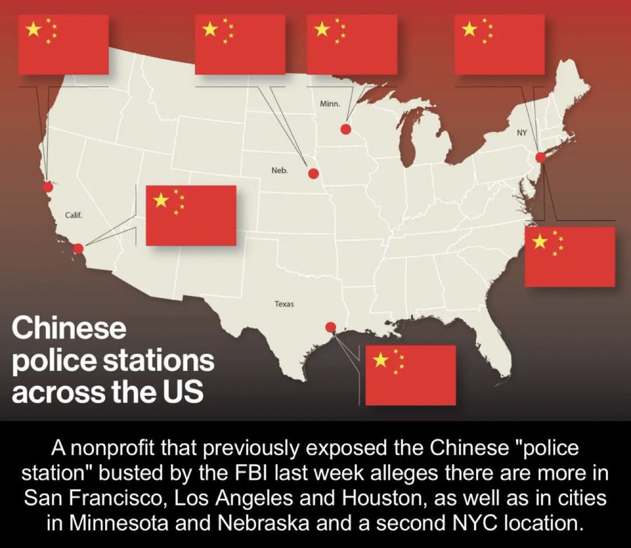 Illegal CCP China police stations found in America