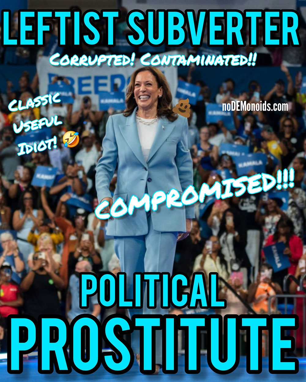 Kamala Harris is a Leftist Subverter & Political Prostitute