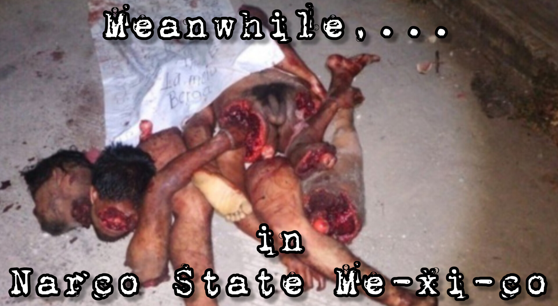 The #INVADERS, Mexican, Muslim, African, Haitian, doesn't matter, they'll chop you up ALIVE and throw you in a 55g drum