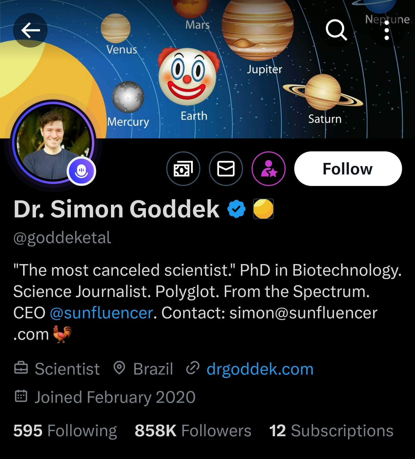 Dr. Simon Goddek on X