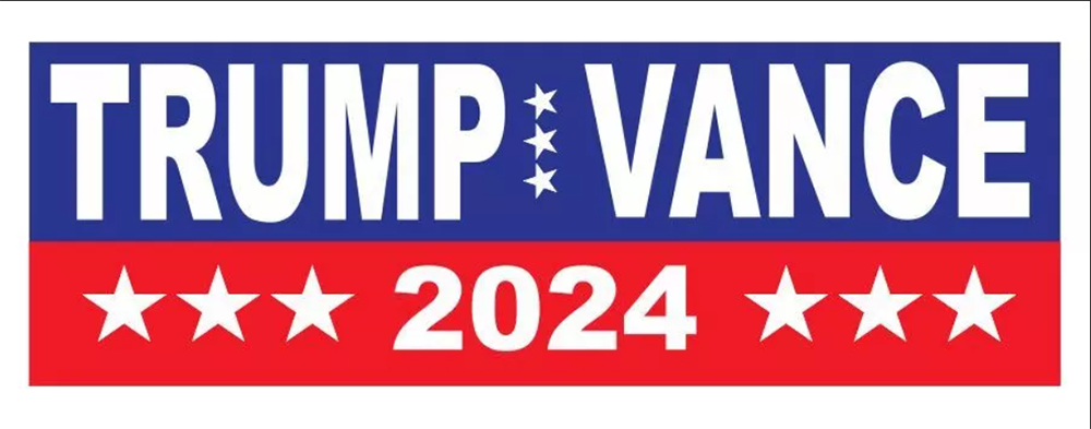 Trump Vance 2024 banner